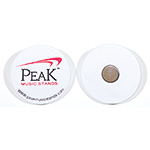Peak Music Clips - White, set of two