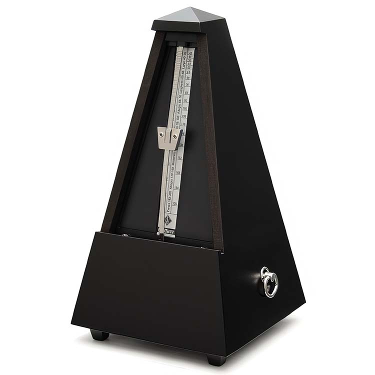 Wittner Traditional Metronome: Black, Matte Finish