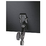 K&M Orchestra Music Stand, walnut wood desk/chrome steel base