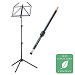 K&M 10010 Rainbow Series Black Music Stand with 16099 Pencil Magnet