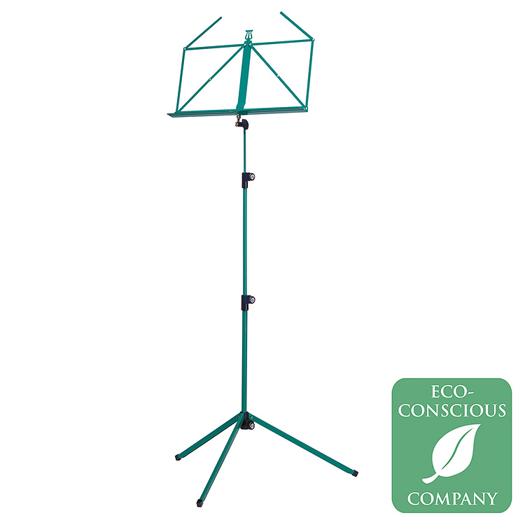 K & M 10010 Rainbow Series Green Music Stand
