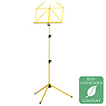 K & M 10010 Rainbow Series Yellow Music Stand