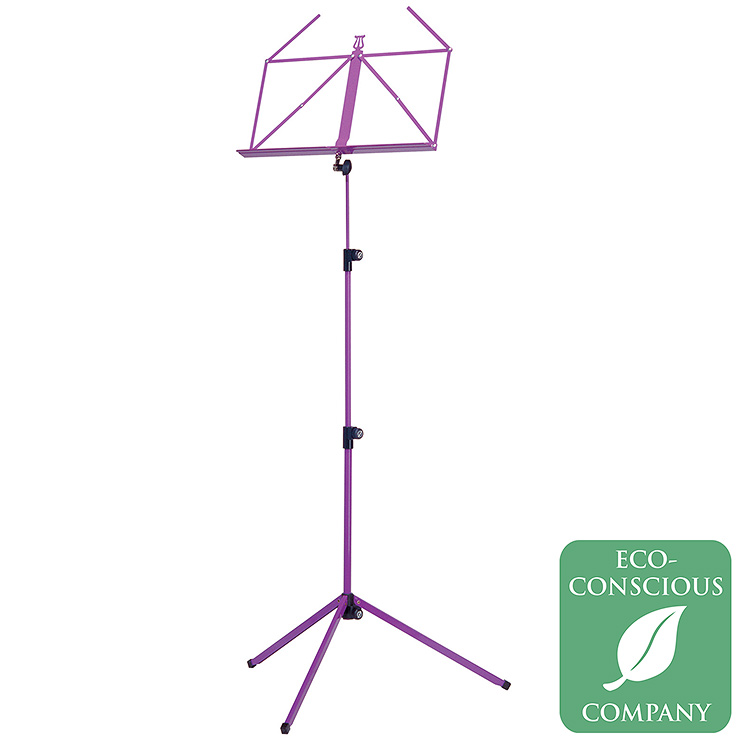 K & M 10010 Rainbow Series Purple Music Stand