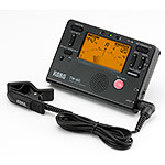 Korg TM-60C Combo Tuner Metronome + CM-200 bundle Contact Microphone - Black