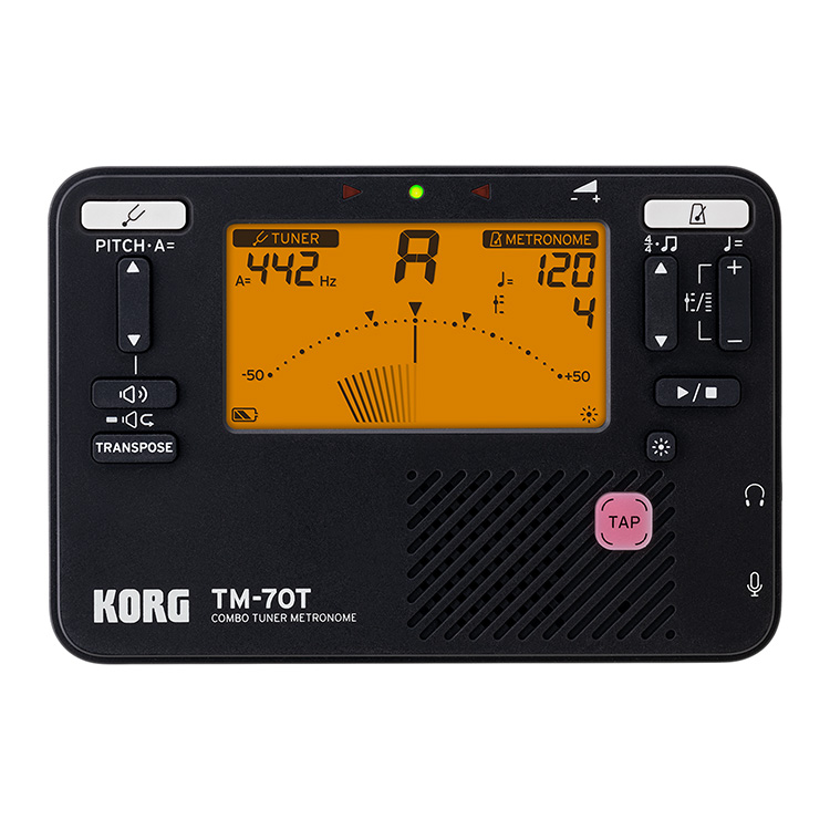 Korg TM-70 Black Digital Metronome/Tuner