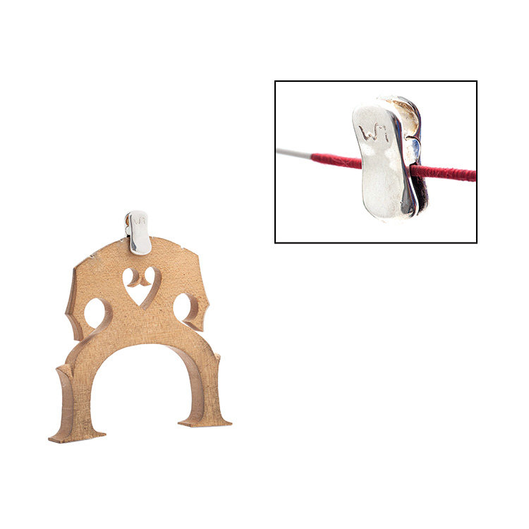 WMutes Concert Mute for Cello, Bright Silver