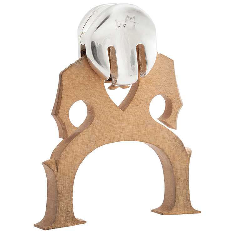 WMutes Practice Mute for Cello, Bright Silver