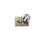 WMutes Matte Silver Cello Mute Set: Practice & Concert Mutes
