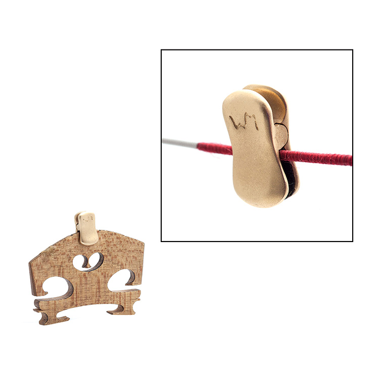 WMutes Concert Mute for Violin, Matte Gold