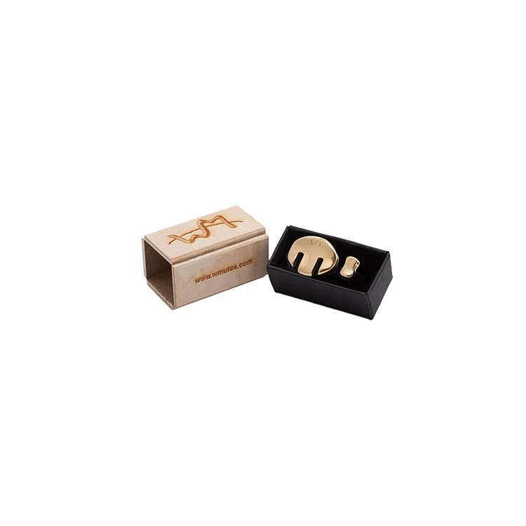 WMutes Bright Gold Violin Mute Set: Practice & Concert Mutes
