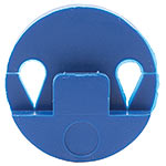 Round Blue Tourte Style Mute for Violin or Small Viola