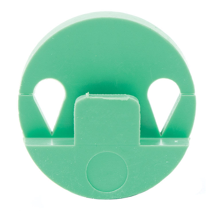 Round Green Tourte Style Mute for Violin or Small Viola
