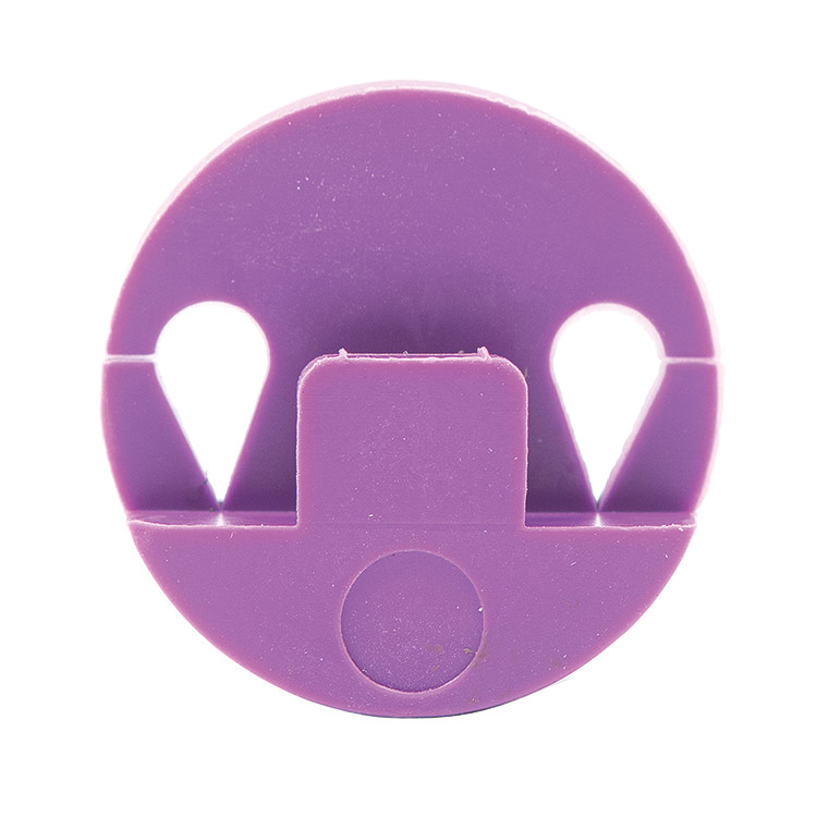Round Purple Tourte Style Mute for Violin or Small Viola