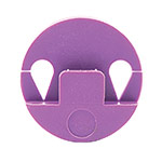 Round Purple Tourte Style Mute for Violin or Small Viola