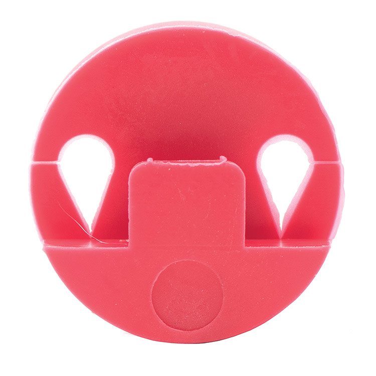 Round Red Tourte Style Mute for Violin or Small Viola