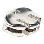 WMutes Practice Mute for Violin/Viola, Matte Silver