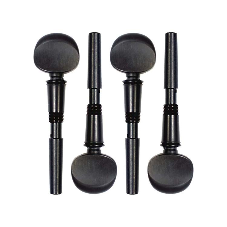 Perfection Planetary 4/4 VN Pegs, 8.3mm shaft, Ebony, Swiss Model