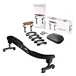 Pirastro Korfker Luna Shoulder Rest and Spring Chinrest Bundle for Viola