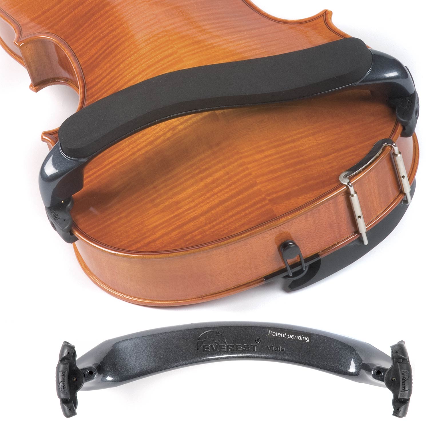 Everest Es Black Shoulder Rest For 15 16 12 Viola Johnson String