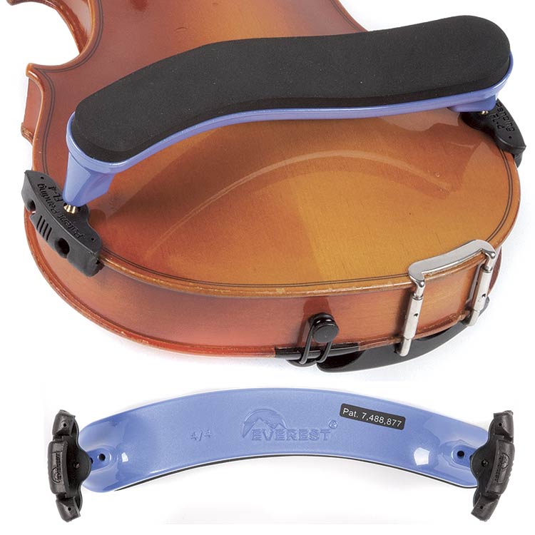Everest 4/4 Violin ES Purple Shoulder Rest