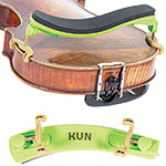 Kun Collapsible Junior 1/2-3/4 Violin Shoulder Rest, Atomic Green