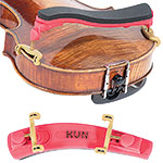 Kun Collapsible Junior 1/2-3/4 Violin Shoulder Rest, Papaya