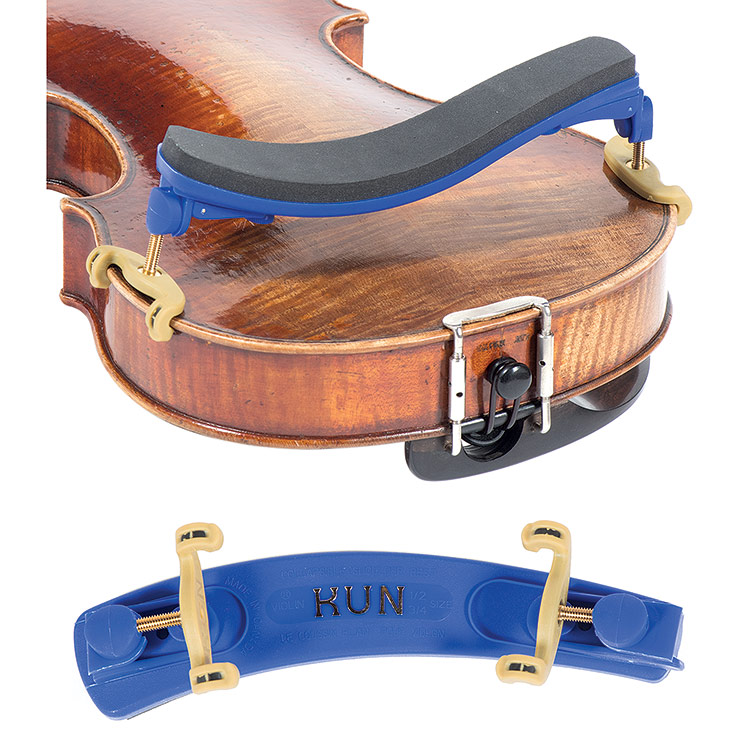 Moon　String　Johnson　Shoulder　Kun　1/2-3/4　Violin　Blue　Collapsible　Instrument　Junior　Rest,