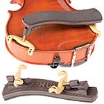Kun Collapsible Mini 1/16-1/4 Violin Brown Shoulder Rest