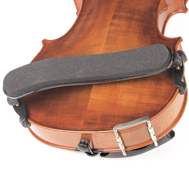 Viva La Musica Standard Shoulder Rest for 4/43/4 Violin, Black