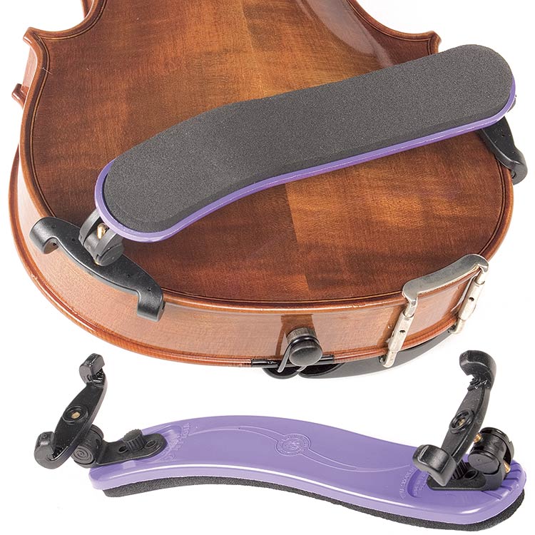 Viva La Musica Standard Shoulder Rest for 4/4-3/4 Violin, Purple