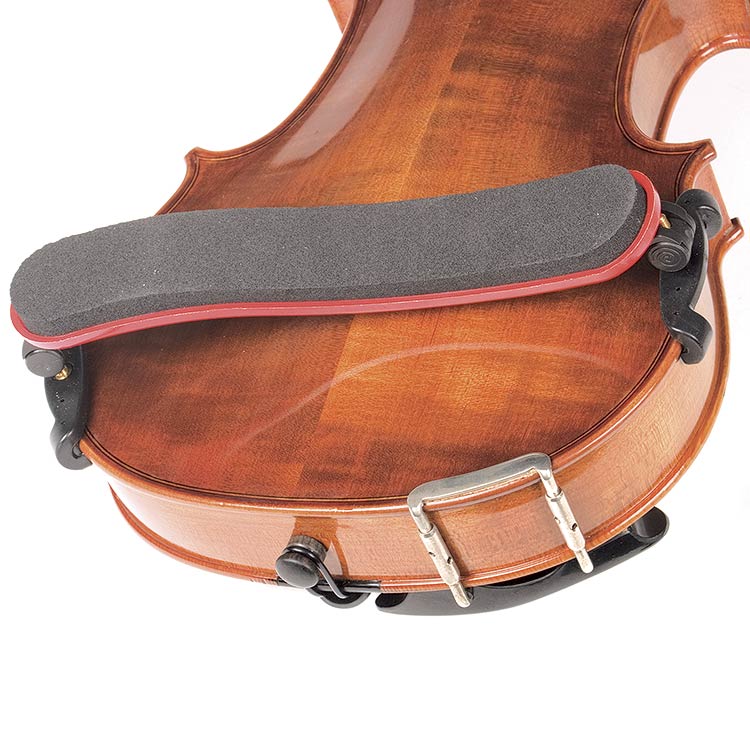 Viva La Musica Standard Shoulder Rest for 4/43/4 Violin, Red Johnson