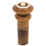 Harmonie Hill Model Viola End Button, Boxwood with Ivory Pip and Crown