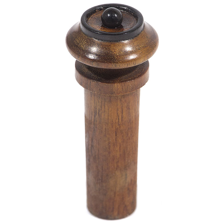 Harmonie Hill Model Viola End Button, Pernambuco with Ebony Pip and Crown
