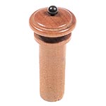 Harmonie Simple Violin End Button, Boxwood with Ebony Pip