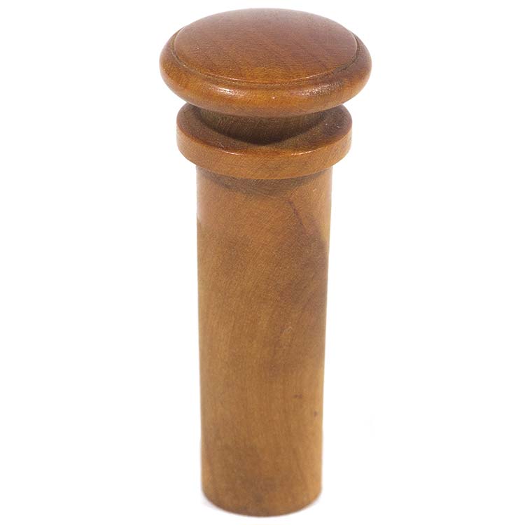 Harmonie Simple Violin End Button, Boxwood, No Pip