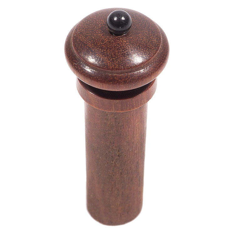 Harmonie Simple Violin End Button, Pernambuco with Ebony Pip