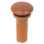 Harmonie Off-Set Violin End Button, Boxwood, No Pip