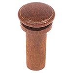 Harmonie Off-Set Violin End Button, Pernambuco, No Pip