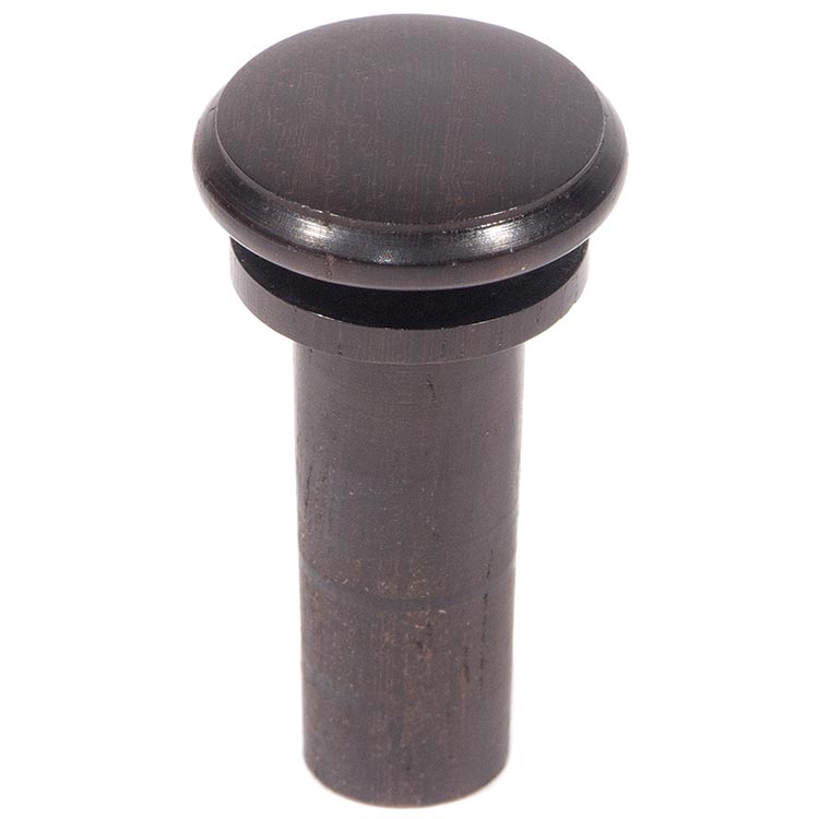 Harmonie Off-Set Violin End Button, Rosewood, No Pip