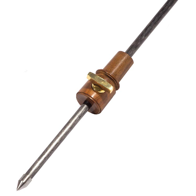 Bois d'Harmonie Endpin: Pernambuco 25mm Cone & Carbon Fiber