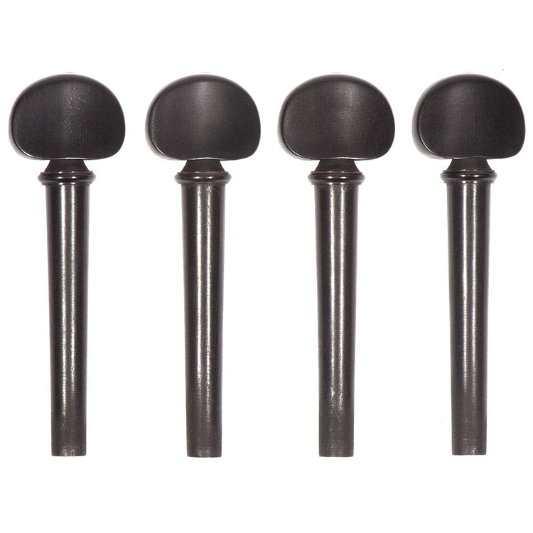 Harmonie Strad Model Viola Peg Set, Ebony, Simple