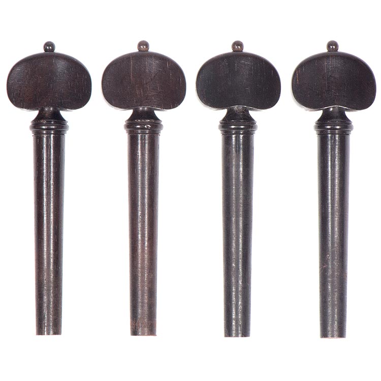 Harmonie Strad Model Viola Peg Set, Rosewood with Ebony Pip