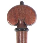 Harmonie Heart-Shaped Violin Peg Set, Pernambuco with Ebony Pip and Collar