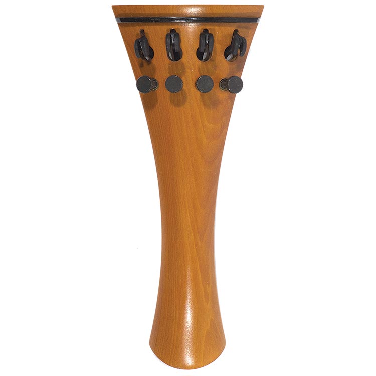 Harmonie French Model Violin Tailpiece, 112mm, Boxwood with Tuners