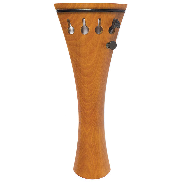 Harmonie French Model Violin Tailpiece, 112mm, Boxwood with Single Tuner