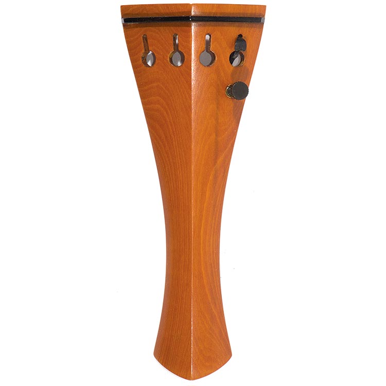 Harmonie Hill Style Violin Tailpiece, 112mm, Boxwood with Single Tuner
