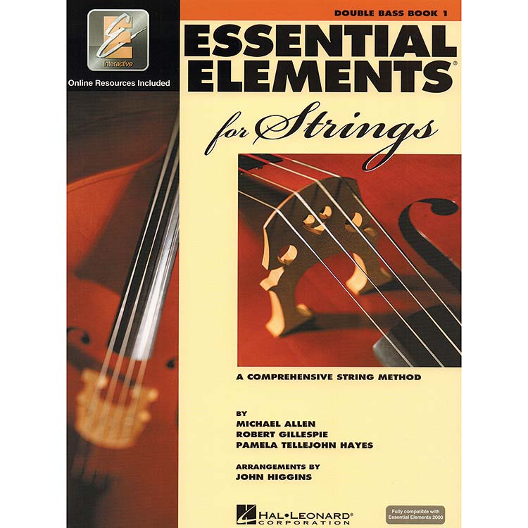 Essential Elements for Strings, Book 1 with online audio access, for double bass (Hal Leonard)