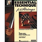 Essential Technique for Strings (New), Book 3 with online audio access, for double bass (Hal Leonard)