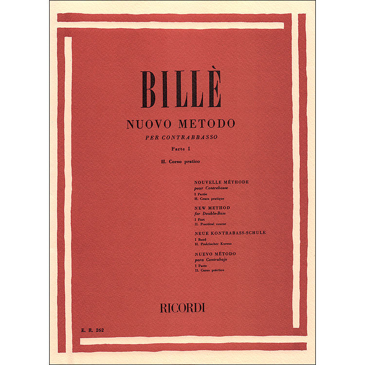 New Method for Double Bass, volume 2; Isaia Bille (Ricordi)