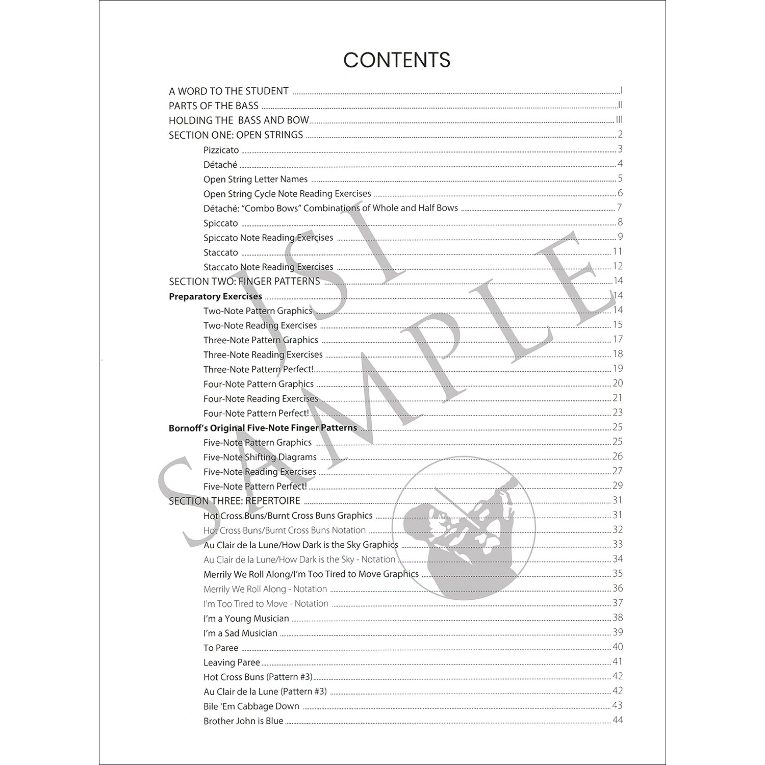 The Bornoff Approach: Finger Patterns for bass; George Bornoff ...